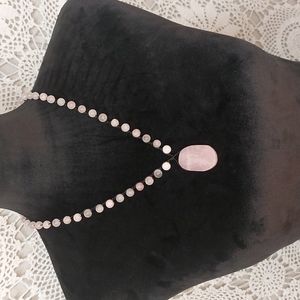 Rose Quartz, Crystal Necklace, Pink Handcrafted by Rust Belt Raised